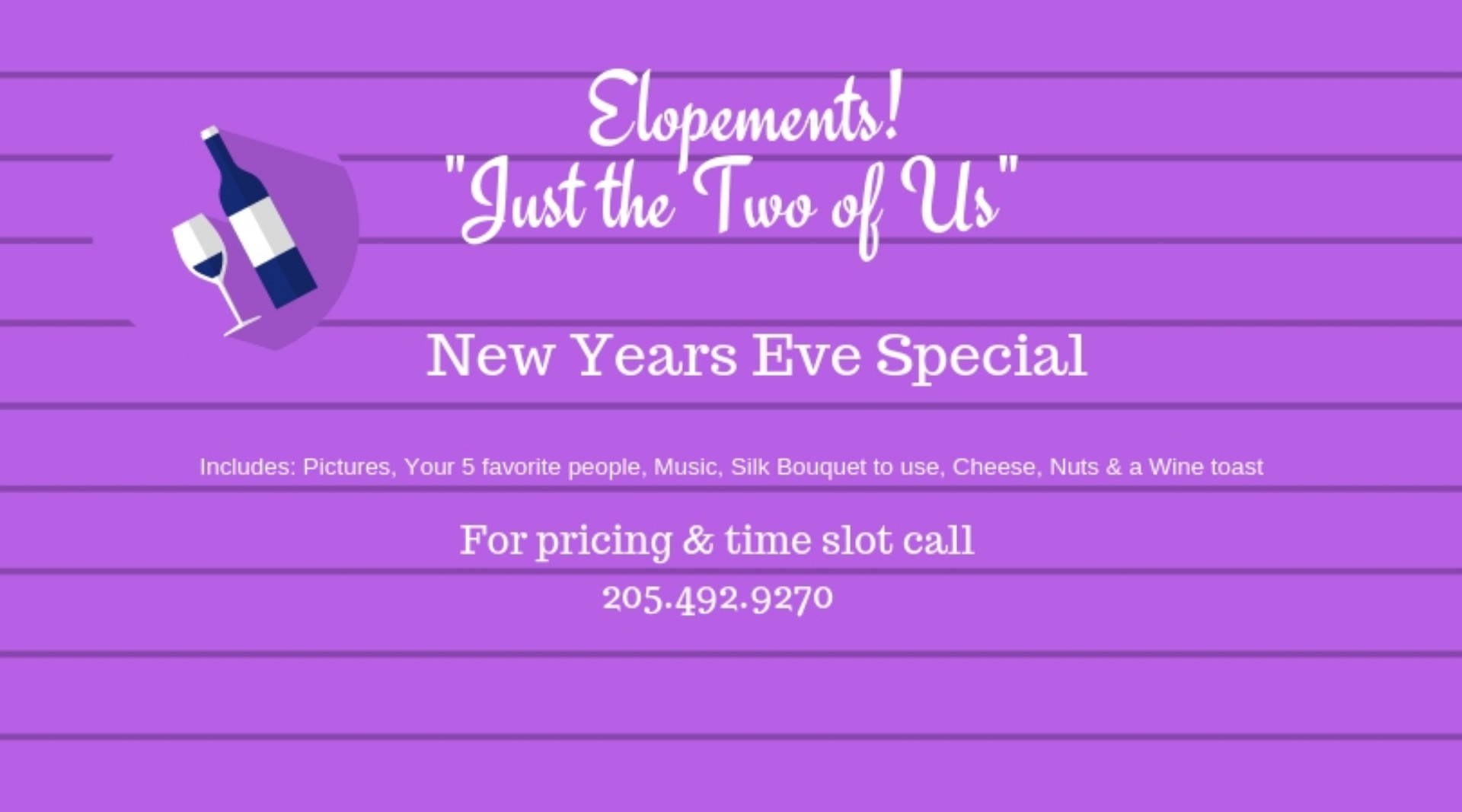 Elopement Special - New Years Eve - Birmingham, AL